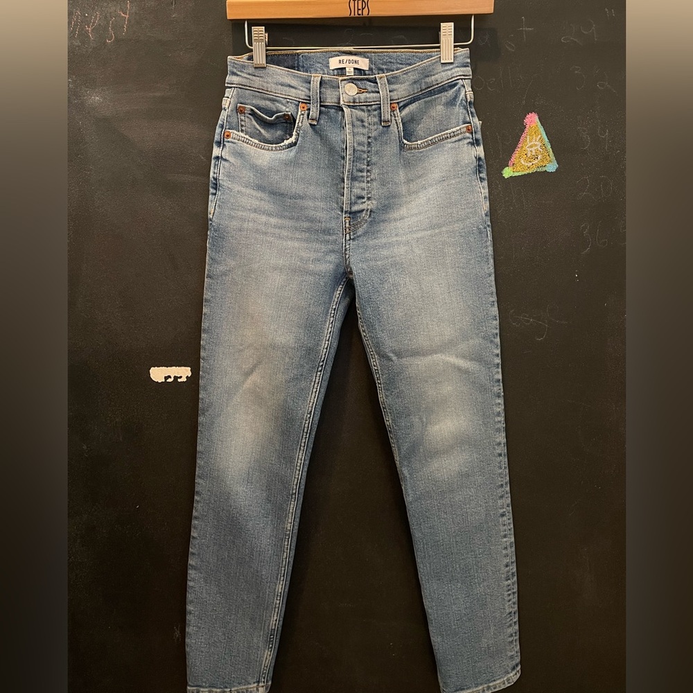Re/Done 90’s high rise ankle crop jeans Size 26
